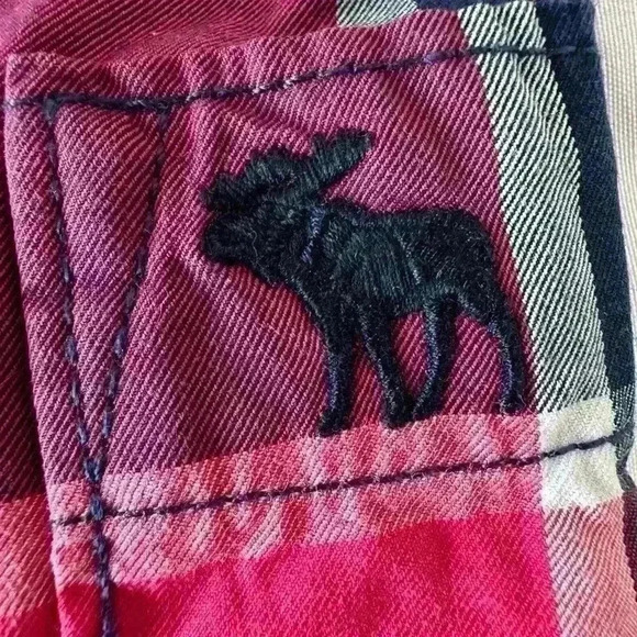 Abercrombie & Fitch Men’s Button Up Plaid Long Sleeve Shirt Lot of 3 Size Large - Picture 10 of 15